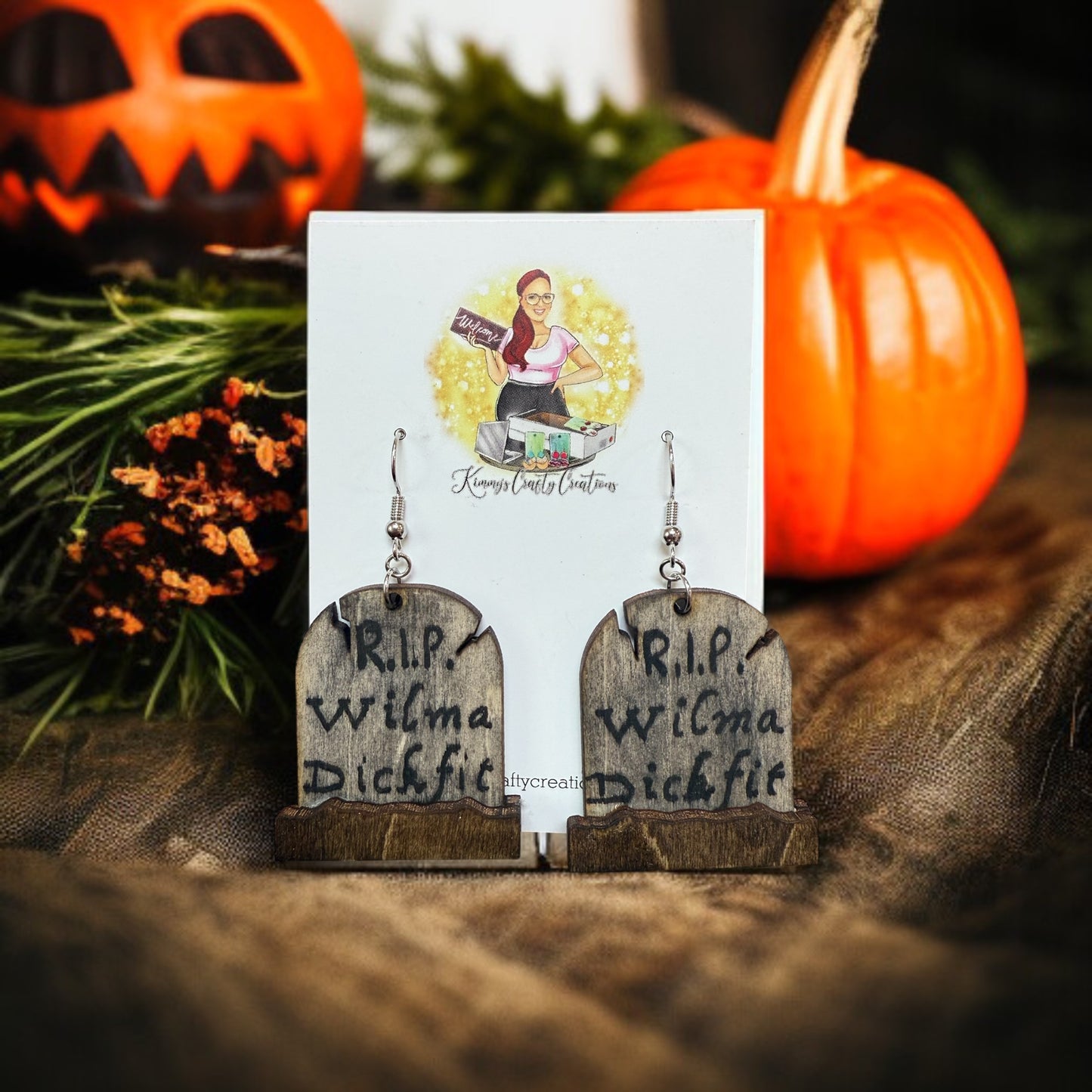 Halloween T.S. Funny Earrings