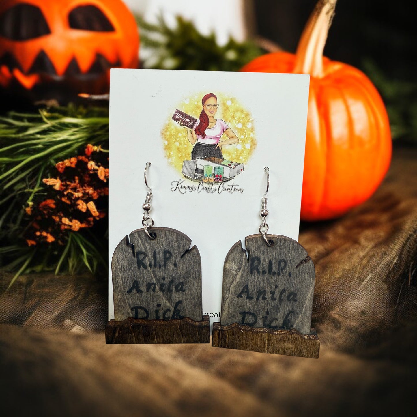 Halloween T.S. Funny Earrings