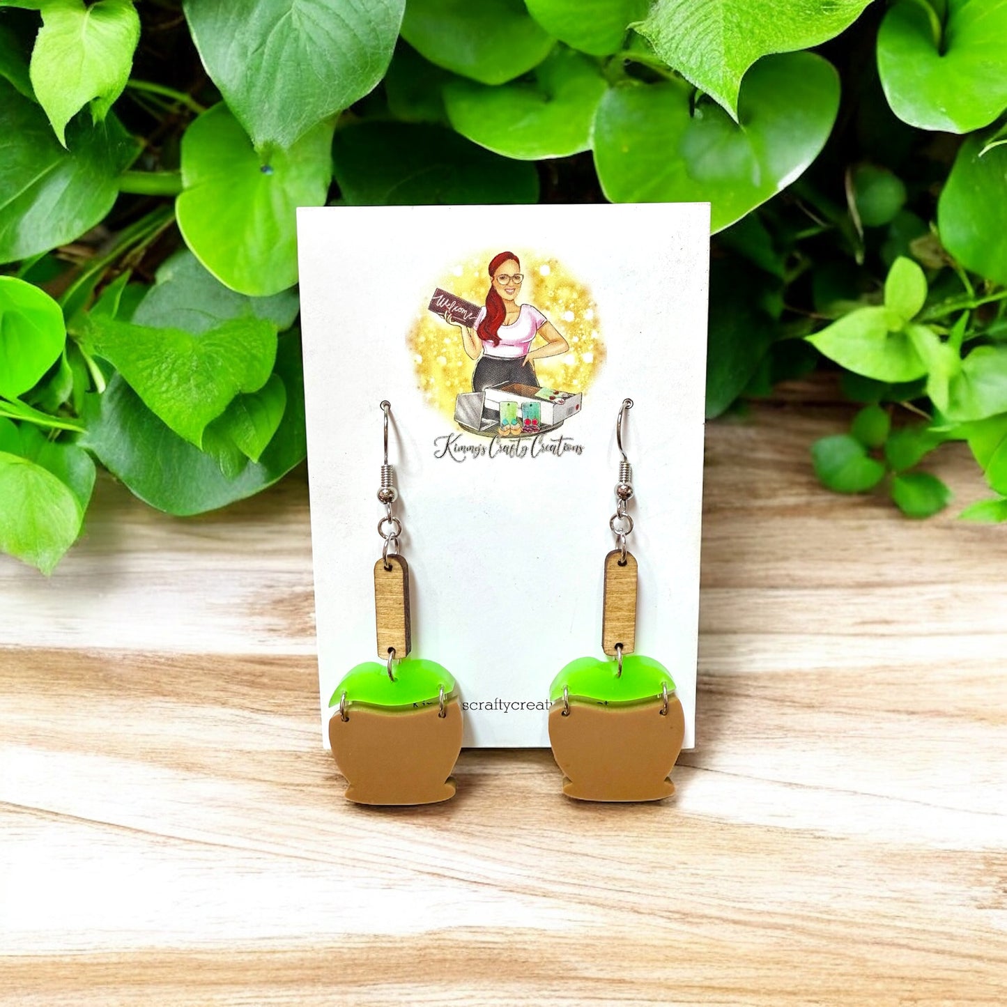 Candy Apple Earrings
