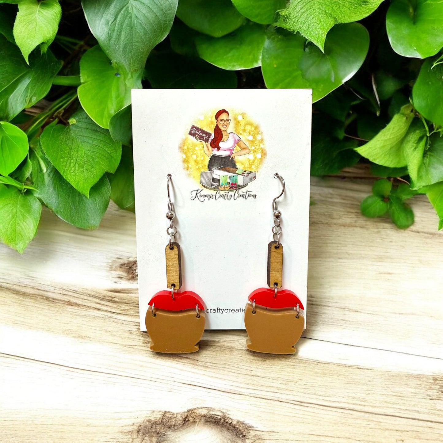 Candy Apple Earrings