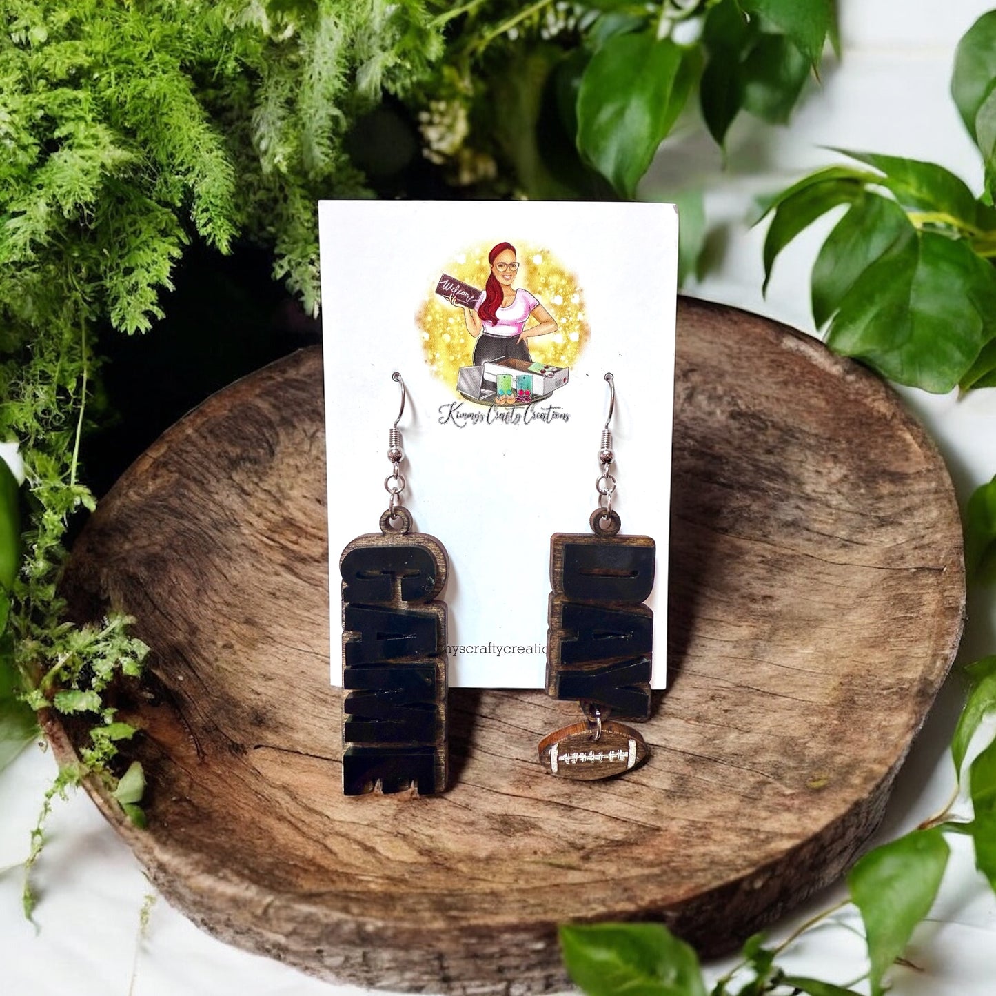 Game Day Football Earrings