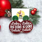 "Baby It's Cold Outside" Glitter Post Earrings