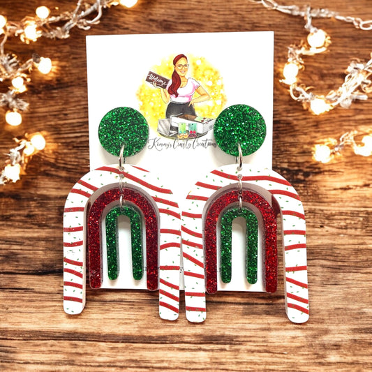 Christmas Cake Cascade Dangles
