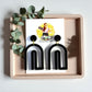 Black Boho Stud Dangles