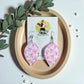 Bow Print Oval Dangles