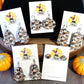 Halloween Patterned Acrylic Earrings