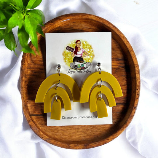 Golden Boho Arch Style Earrings