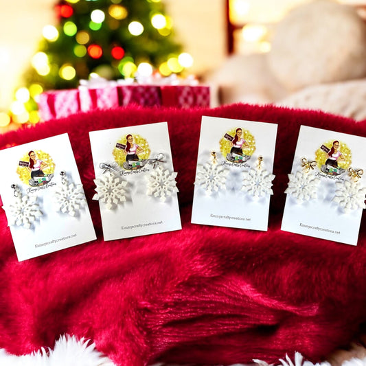 Sparkling Snowflake Earrings