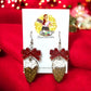 Christmas Pinecone Earrings