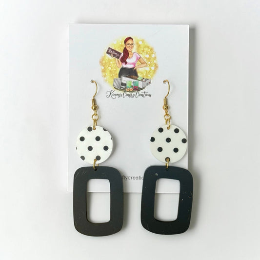 Modern Cutout Statement Earrings – Sleek Minimal Dangles