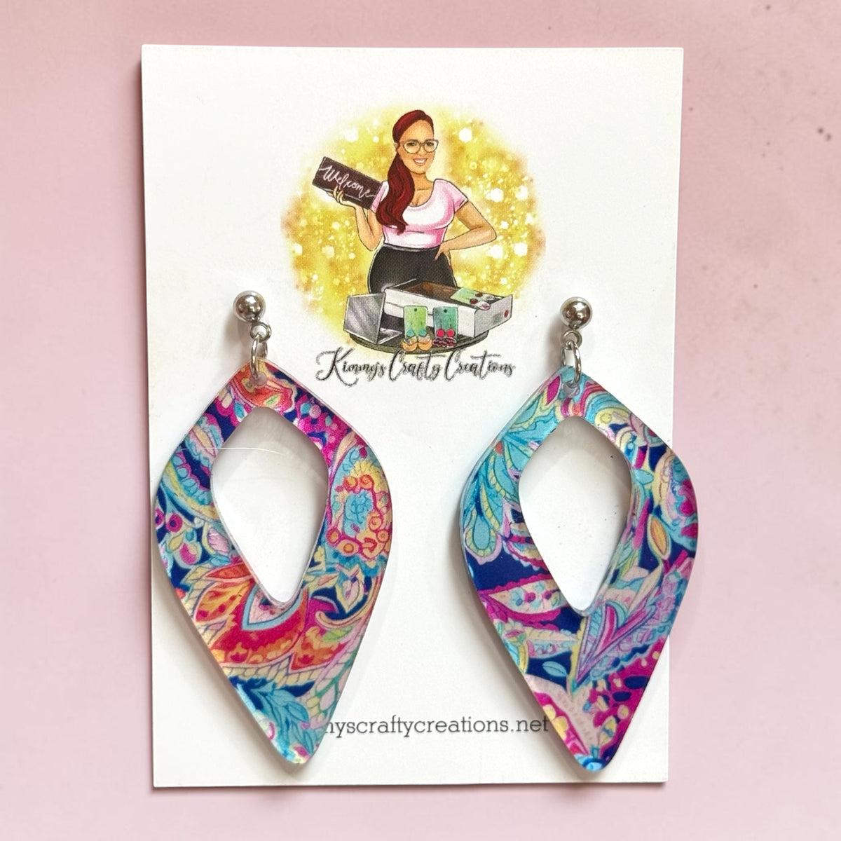 Paisley Print Earrings