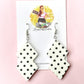 Polka Dot Diamond Statement Dangles