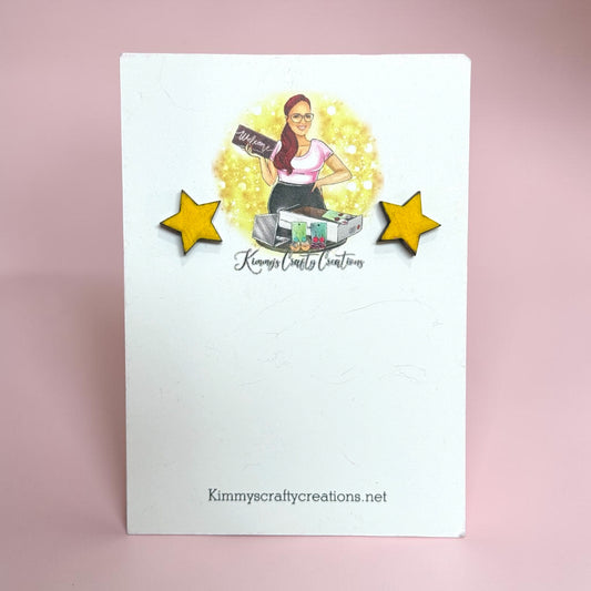 Little Girl Star Earrings – Bright & Handcrafted ⭐💛