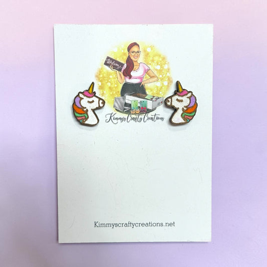 Little Girl Unicorn Stud Earrings
