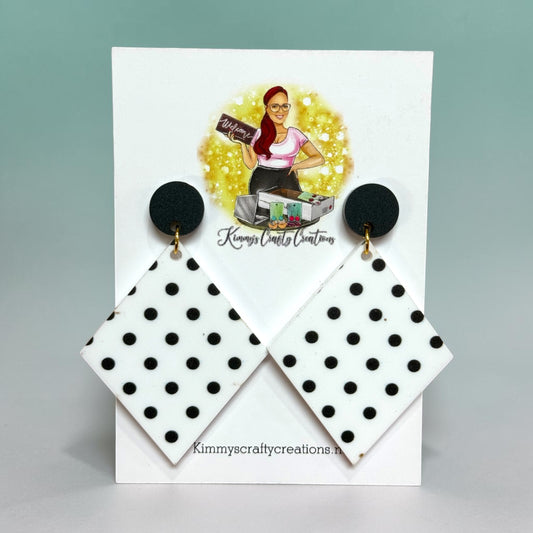 Chic Polka Dot Geometric Earrings