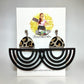 Bold Leopard Arch Statement Earrings