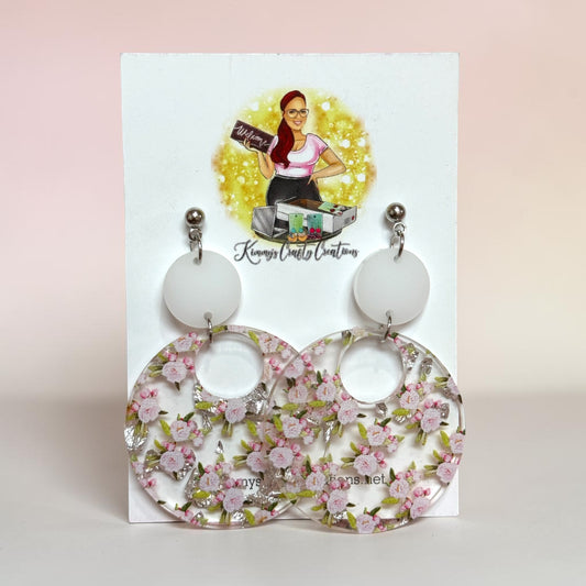 Blush Bloom Statement Earrings