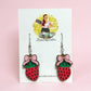 Sweet Strawberry Bow Earrings