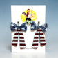 Americana Ribbon Bow Earrings