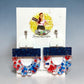 Patriotic Glitter Arch Earrings
