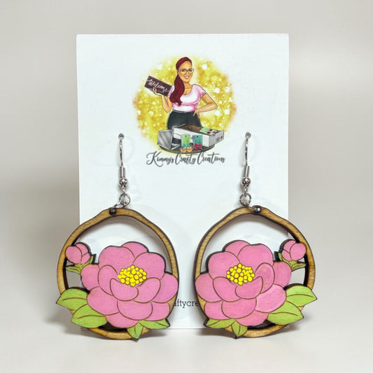 Pink Garden Hoop Drops