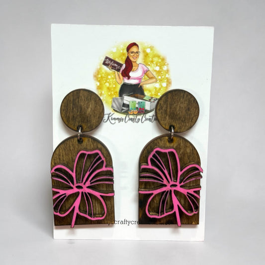 Midnight Hibiscus Arch Drops