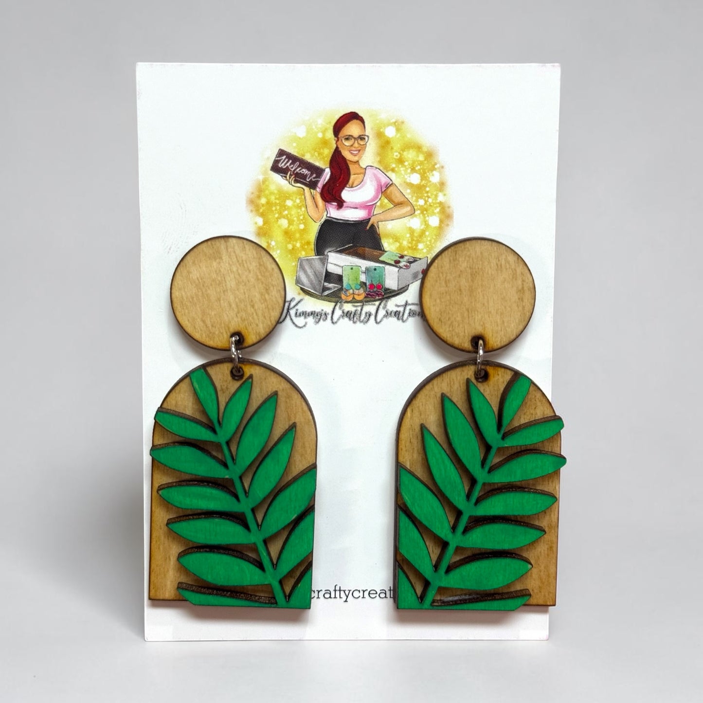 Emerald Palm Arch Drops
