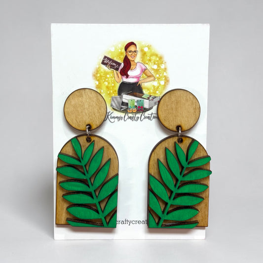 Emerald Palm Arch Drops