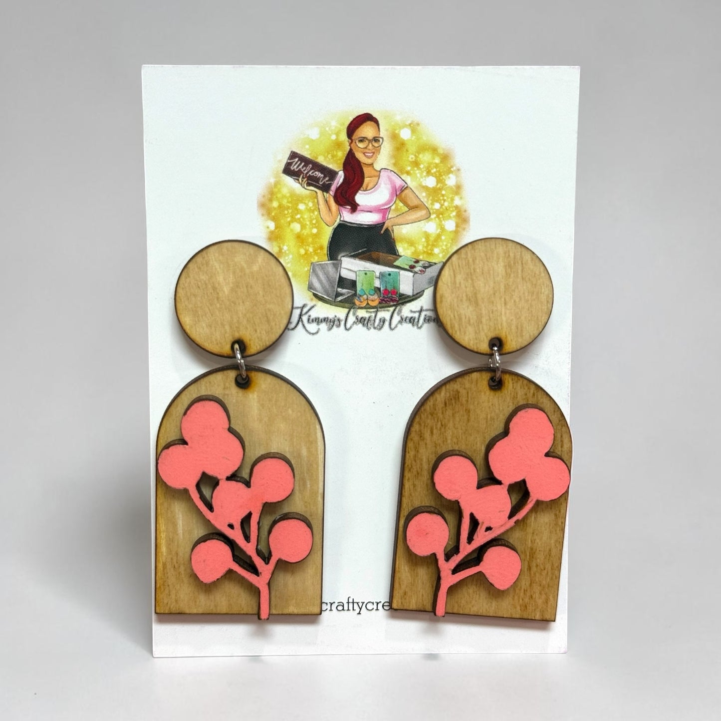 Coral Blossom Arch Drops