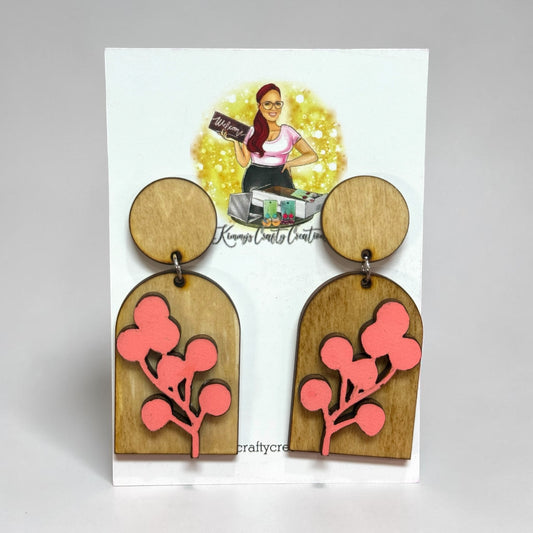 Coral Blossom Arch Drops
