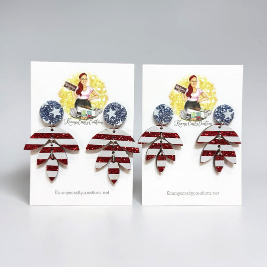 Stars & Stripes Statement Earrings